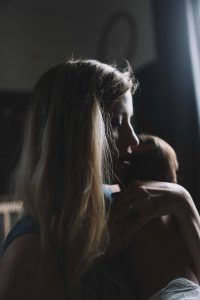mother in postpartum depression